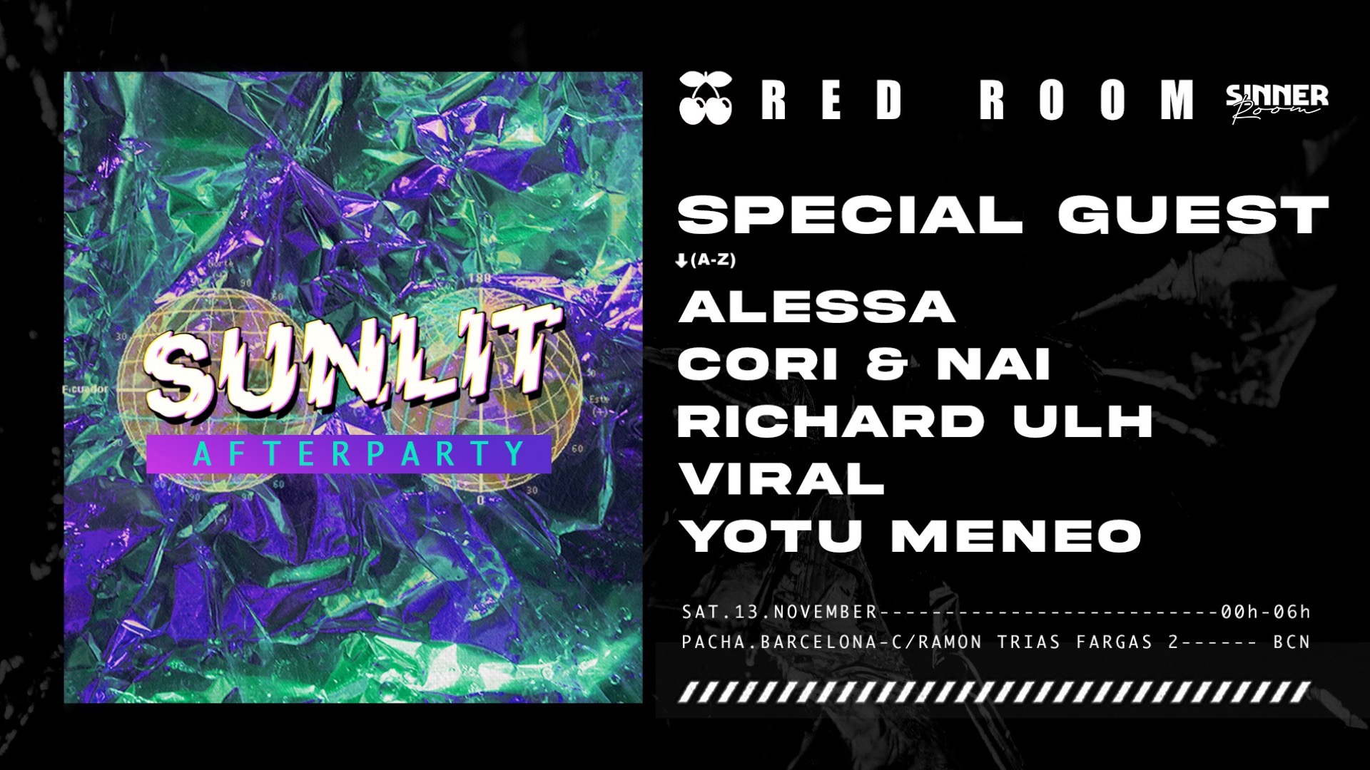 RED ROOM | SINNER ROOM presenta Sunlit Afterparty image
