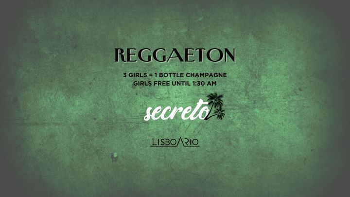 Cover for event: Reggaeton - Un Secreto - Free until 1:30am