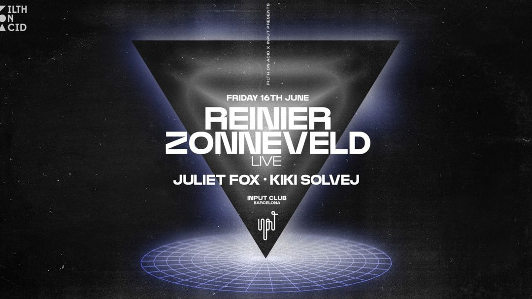Cartell de l'esdeveniment REINER ZONNEVELD pres. FILTH ON ACID - OFF BCN
