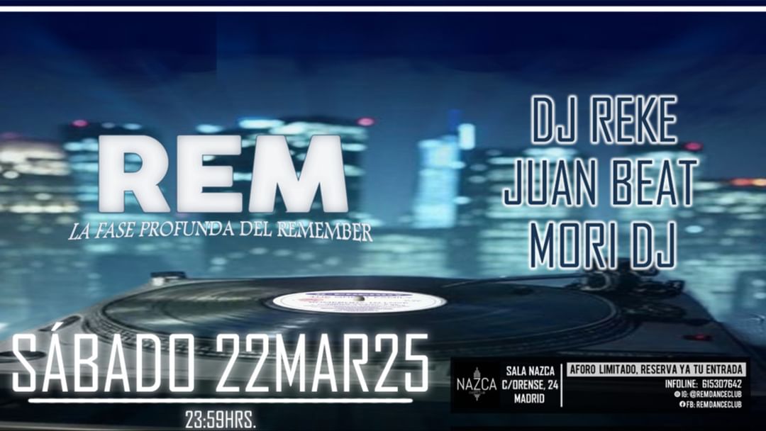 Cartell de l'esdeveniment Rem Dance Club