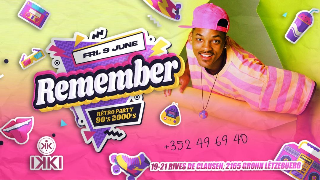 REMEMBER PARTY - 90's 2000's event cover