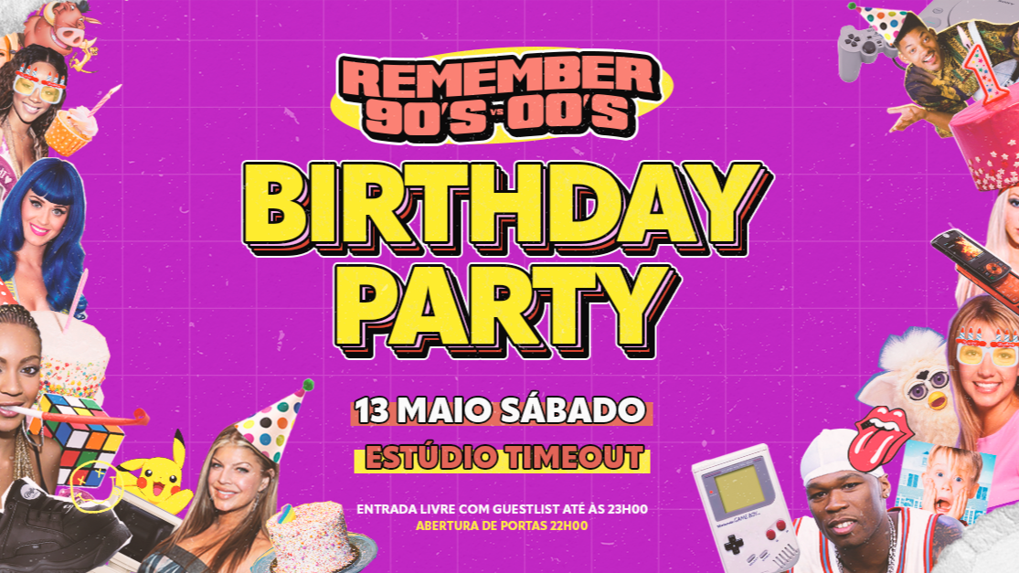 Remember The 90's vs 00's - Birthday Party image
