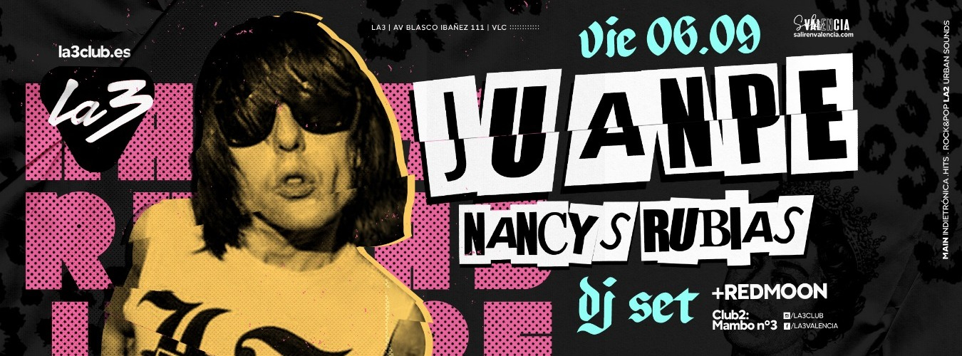RENTRÉE LA3: JUANPE (NANCYS RUBIAS) DJ SET + REDMOON image