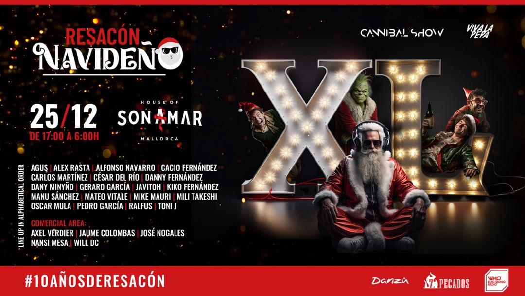 Couverture de l'événement Resacón Navideño 2023 X Aniversario | Son Amar