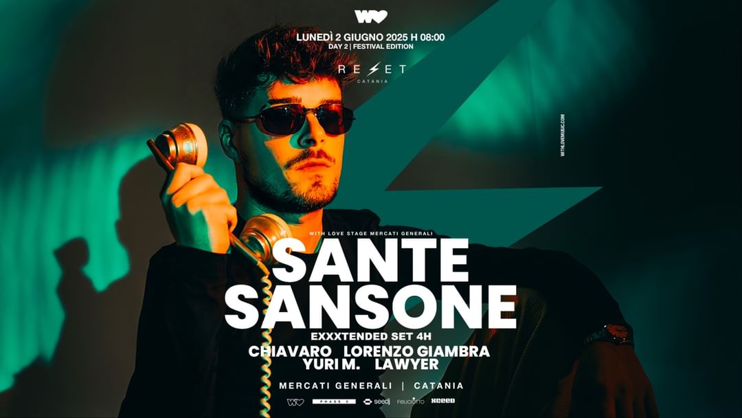 Couverture de l'événement RESET FESTIVAL - Day 2 w/ SANTE SANSONE (exxxtended set 4h)