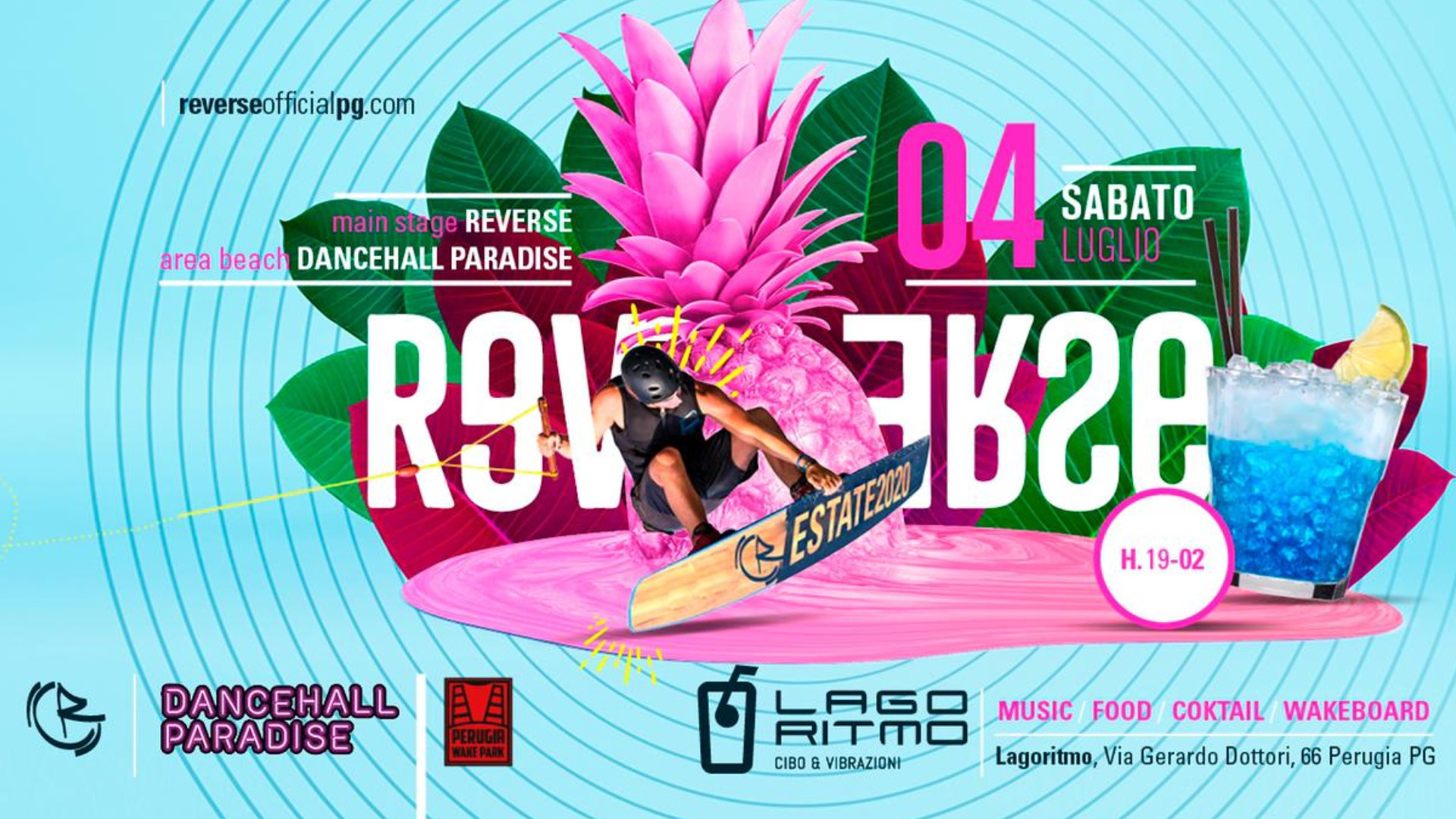 REVERSE • Music Food Cocktail Wakeboard image