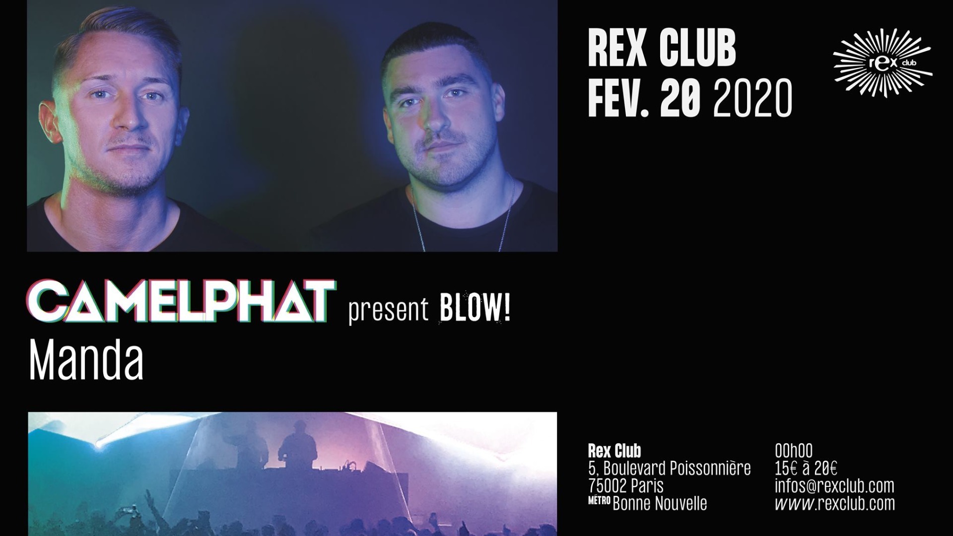 Rex Club presente: CamelPhat & Manda image