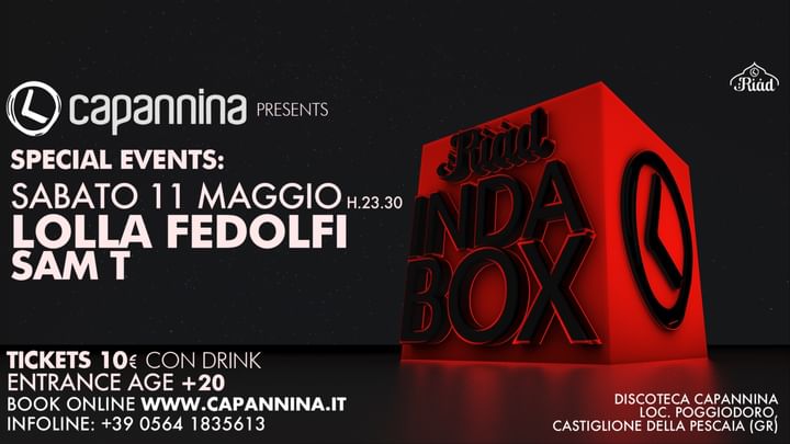 Cover for event: "RIAD BOX" la One Night New CAPANNINA
