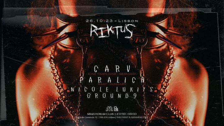 Cover for event: Riktus ΑΠΟΚΡΙΕΣ [Halloween] with CARV, PARALICH and many more