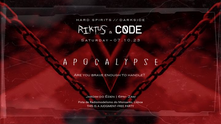 Cover for event: RIKTUS & C0DE - APOCALYPSE | OPEN AIR SPECIAL EDITION