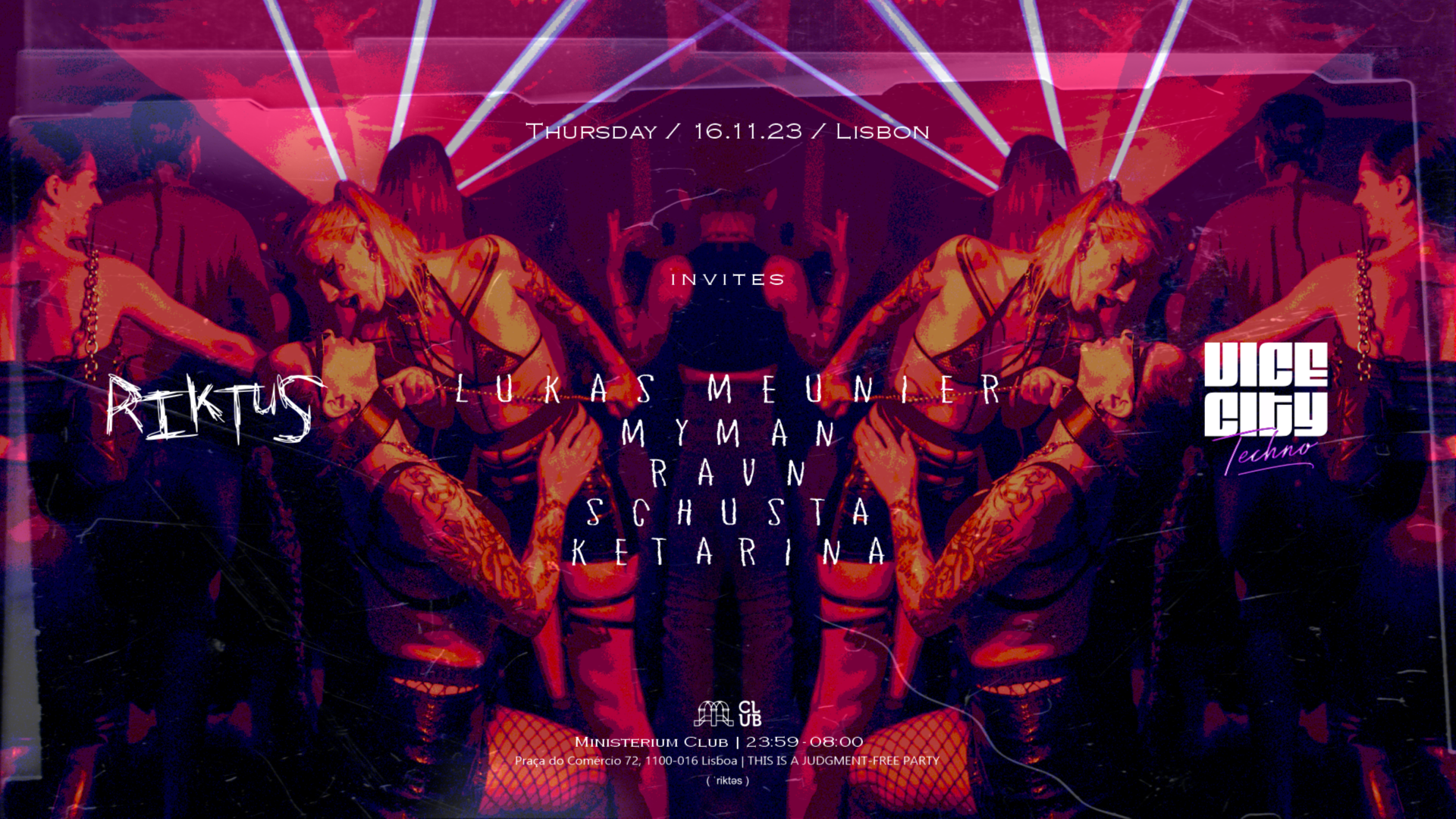 Riktus invites VICE CITY - with Lukas Meunier, Myman, Ravn, Schusta and Ketarina image
