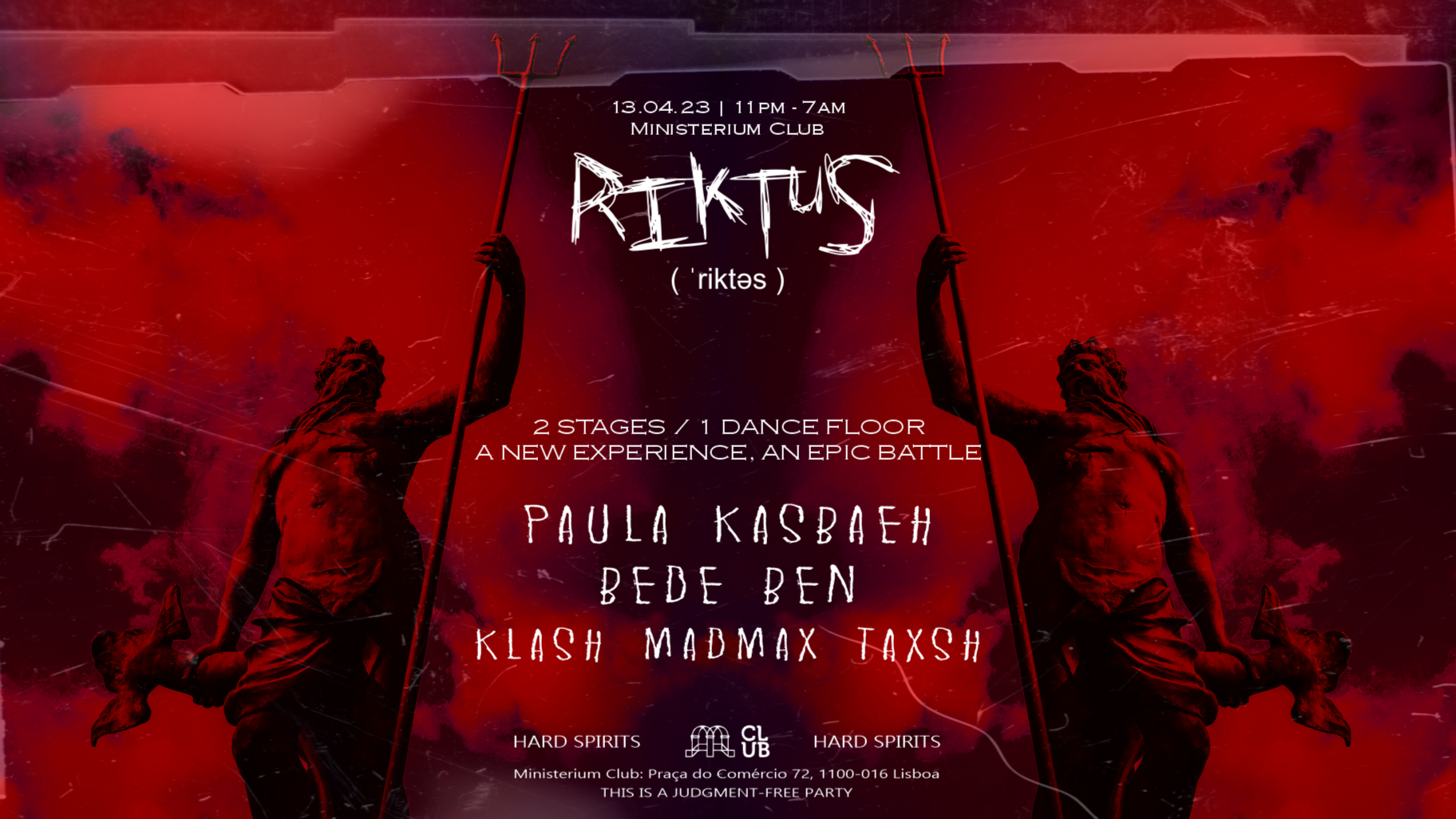 Riktus vs The All Naked with Paula Kasbaeh, Bede Ben and more image
