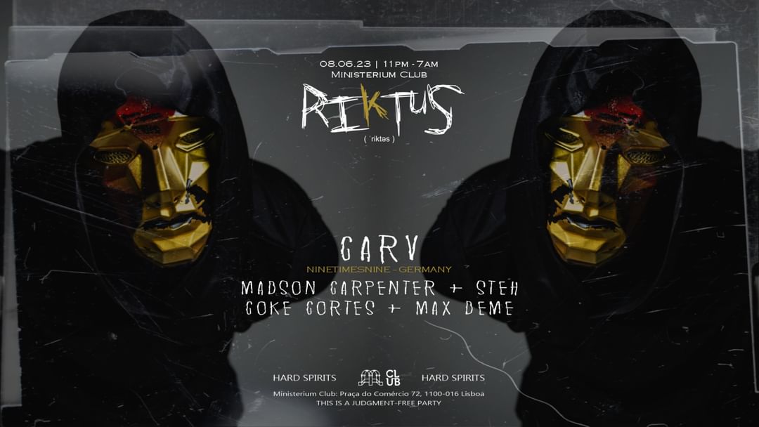 Copertina evento Riktus with CARV | 1st time in Portugal