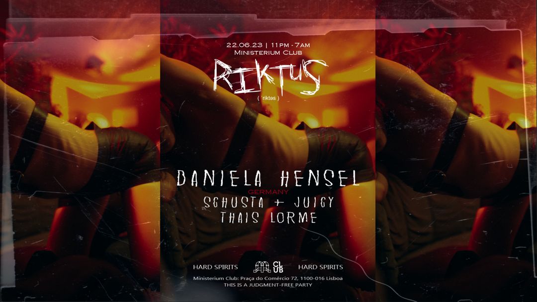 Cartell de l'esdeveniment Riktus with Daniela Hensel (Germany)