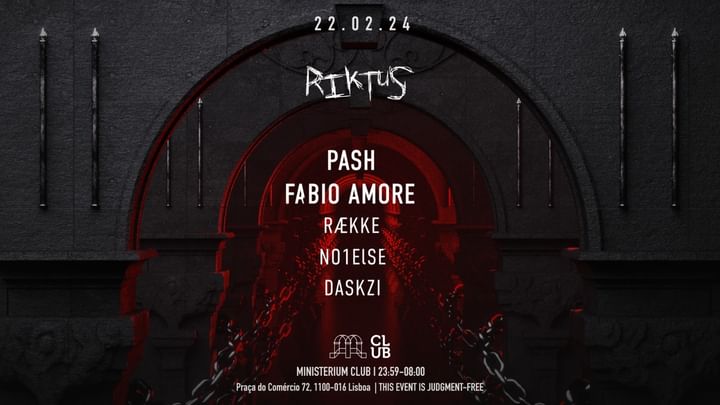 Cover for event: Riktus with Pash, Fabio Amore, Række and many more