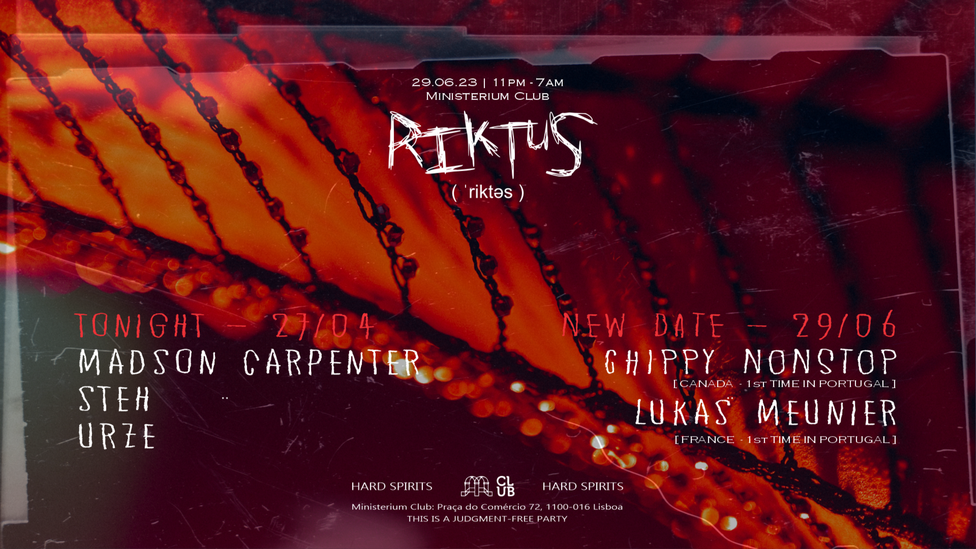Riktus with Stëh, Madson Carpenter and Urze / + NEW DATE for Chippy Nonstop 