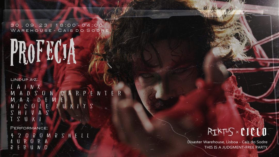 Capa do evento Riktus x Ciclo | PROFECIA | Lisbon Warehouse Event