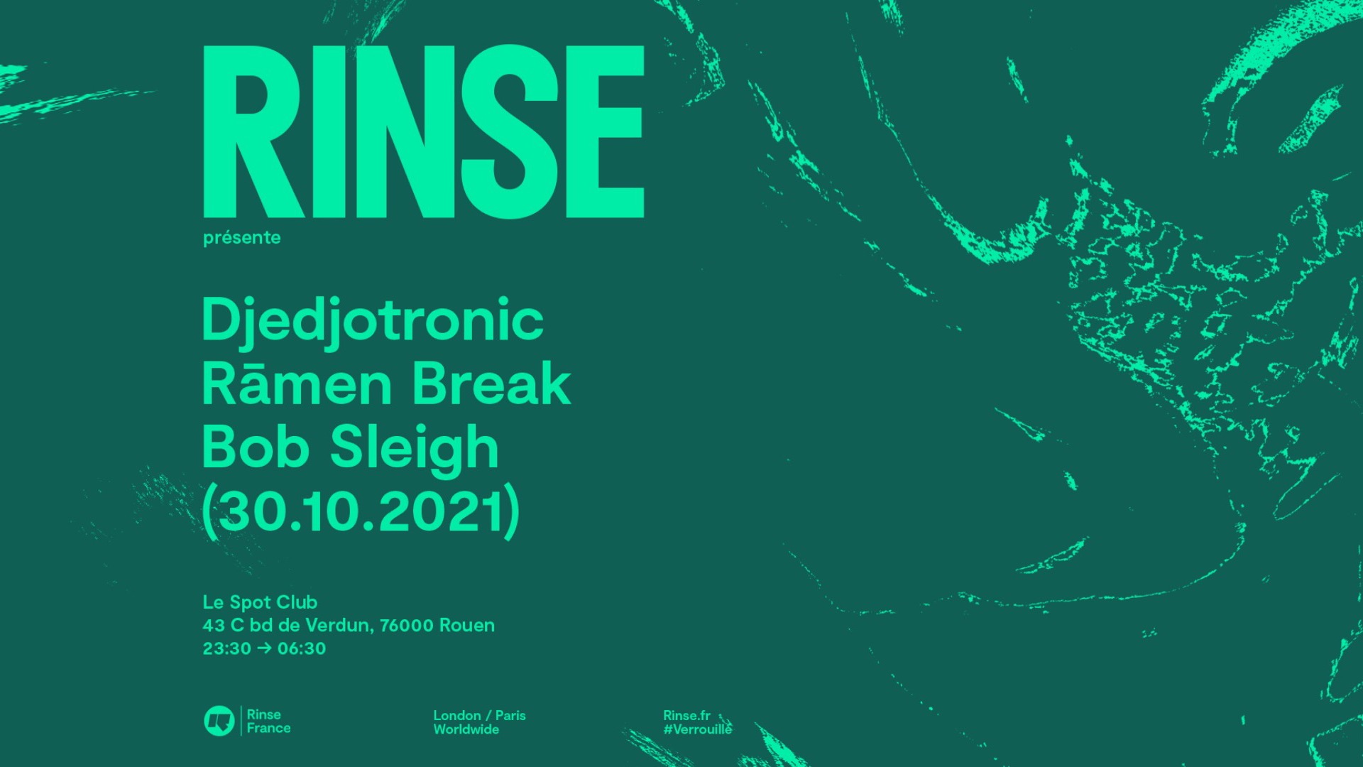 Rinse France présente : Djedjotronic, Rāmen Break, Bob Sleigh image
