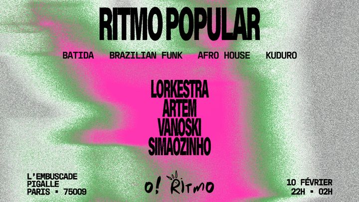 Cover for event: RITMO POPULAR by O!RITMO