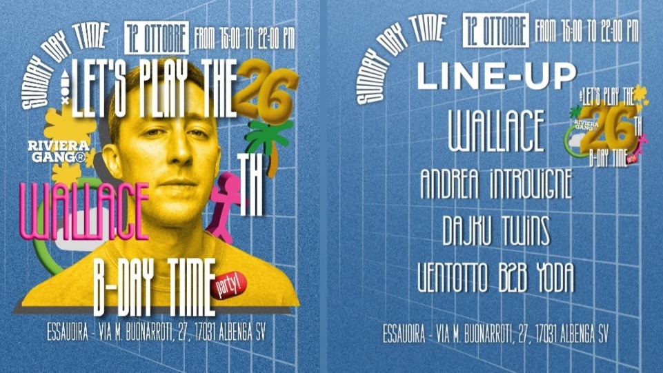 RIVIERA GANG - 26 Years B-DAY Party Essaouira Club Albenga . ⚡W/WALLACE 🔥 image