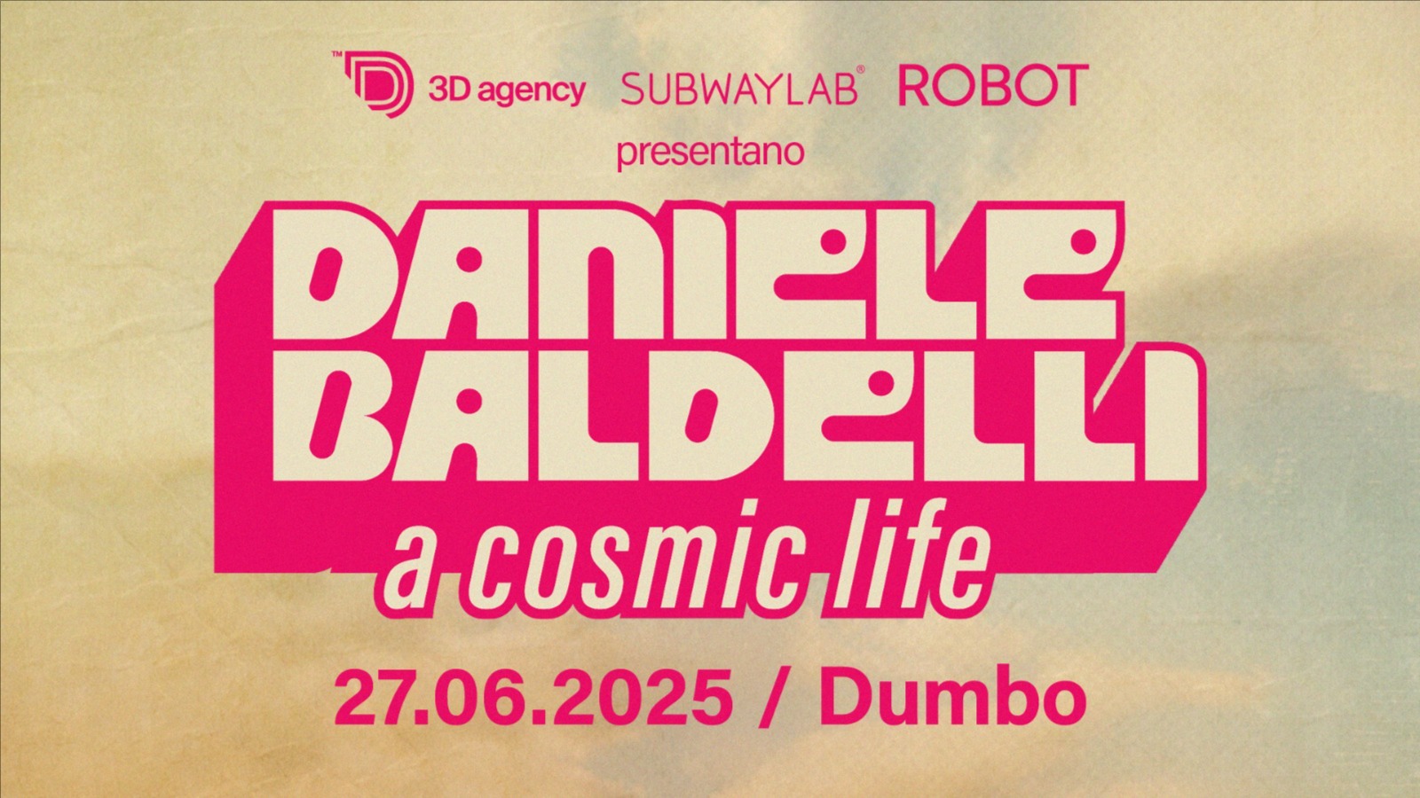 ROBOT presenta: “Daniele Baldelli: A Cosmic Life” – proiezione + aftershow image