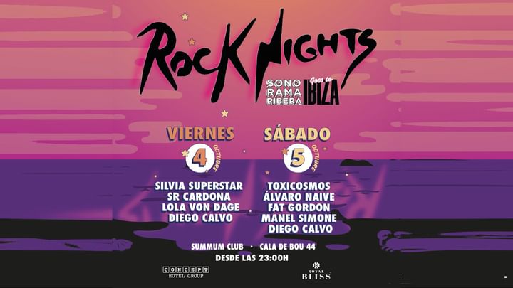 Cover for event: Rock Nights 4 OCTUBRE. Aftershow Sonorama