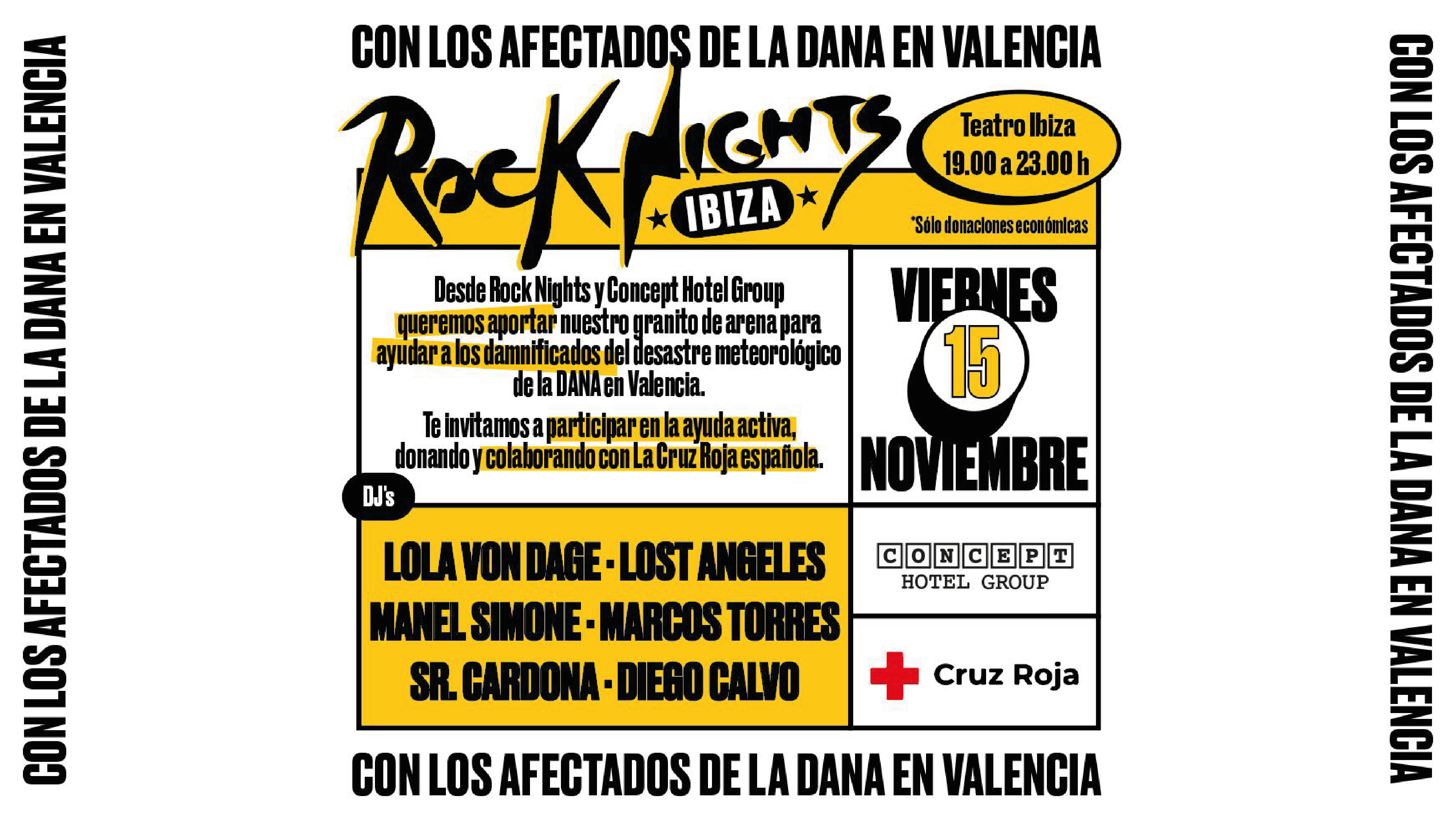 ROCK NIGHTS CON LOS AFECTADOS DE LA DANA EN VALENCIA /  HELP THOSE AFFECTED BY THE DANA IN VALENCIA image