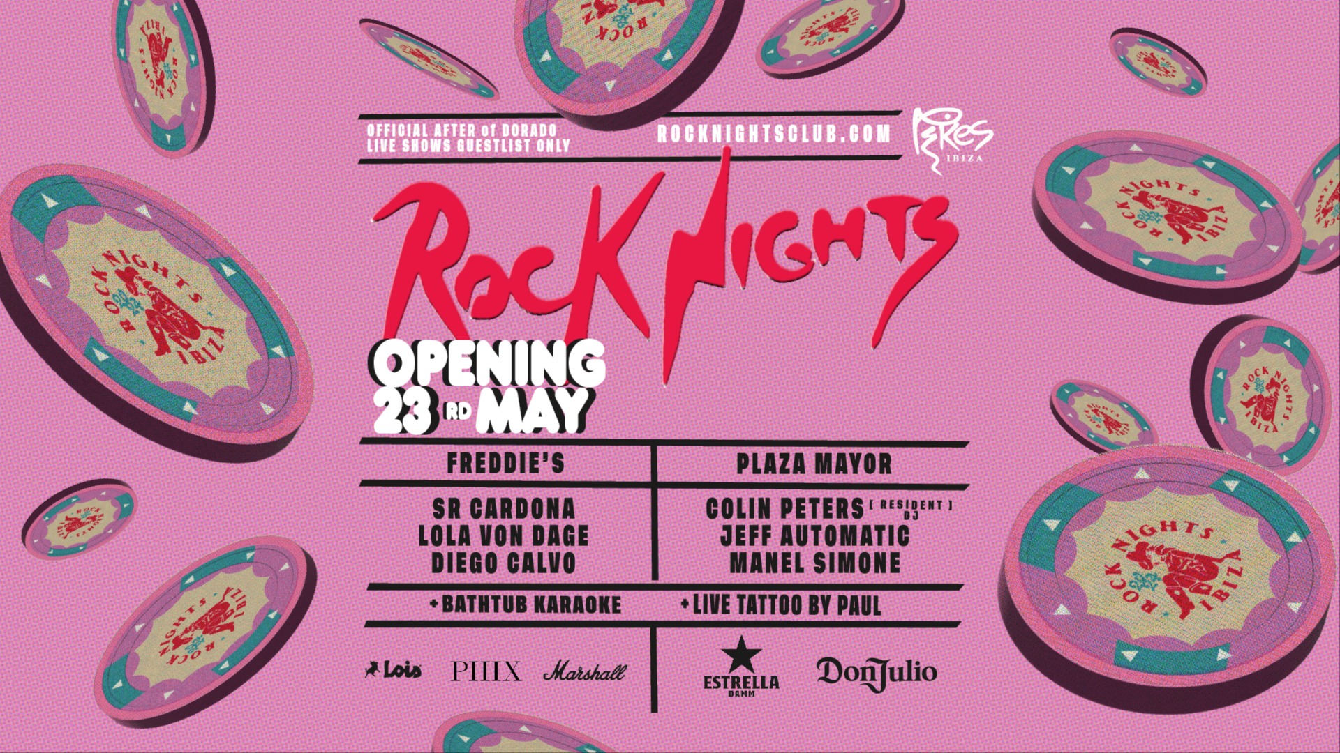 Rock Nights presents CASINO CHIPS: Opening at Pikes image