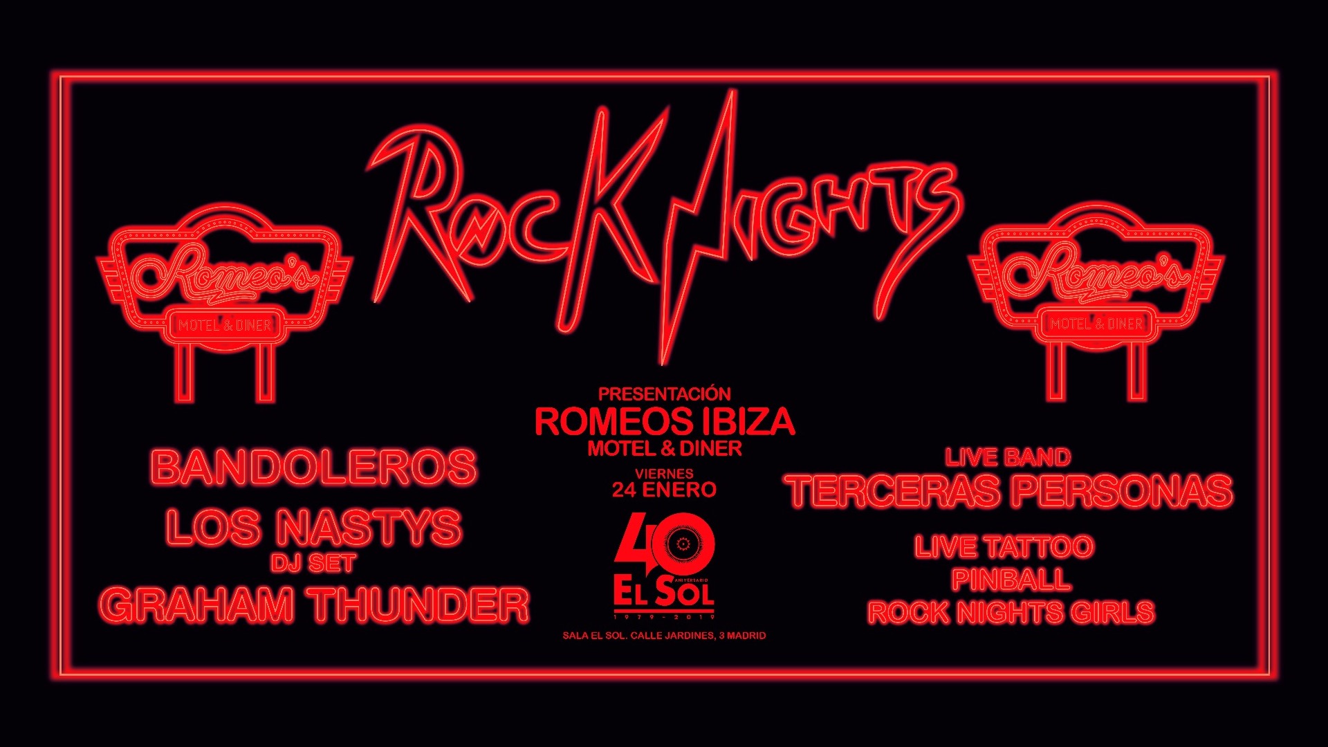 ROCK NIGHTS - SALA EL SOL - Presentación Romeo´s Ibiza Motel & Diner image