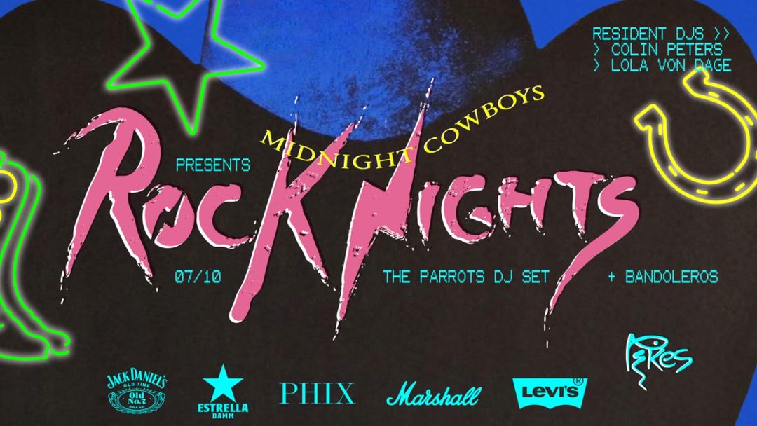 Cartel del evento Rock Nights Bonus track 7th of October at Pikes Ibiza