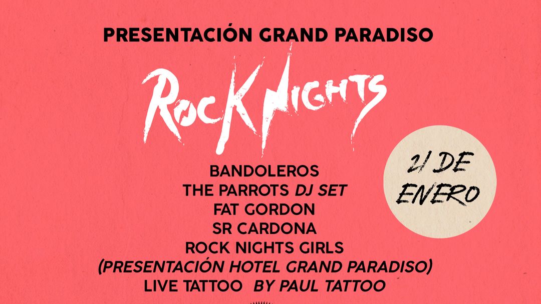 ROCK NIGHTS, vuelve con toda la artillería a su sala favorita de Madrid: El Sol. event cover