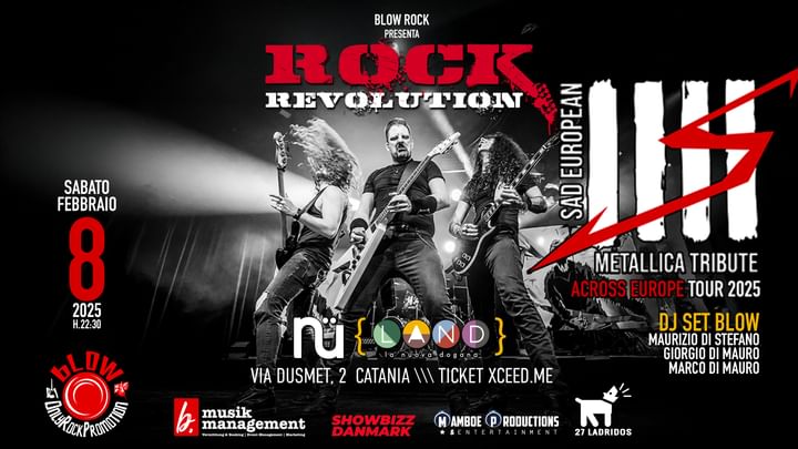 Cover for event: Rock Revolution 2025 - Metallica European Tribute - SAD