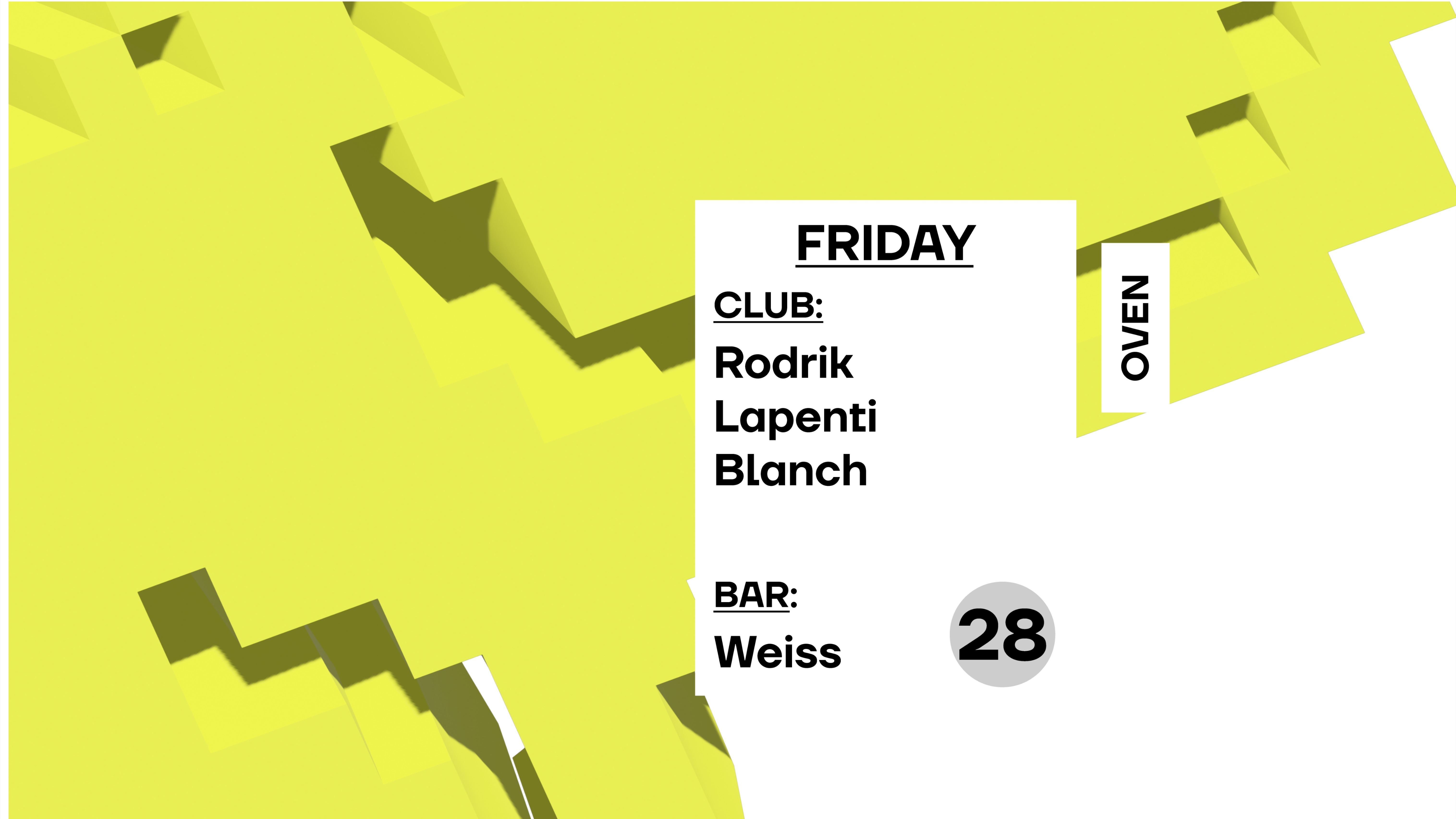Rodrik + Lapenti + Blanch / Bar: Weiss