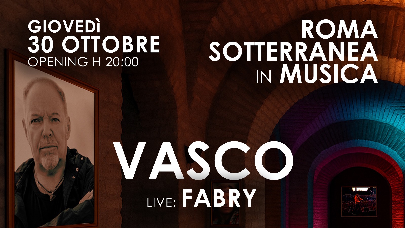 ROMA SOTTERRANEA in MUSICA racconta VASCO ROSSI