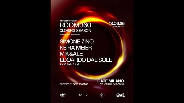 Cover for event: ROOM 360 - CLOSING SEASON