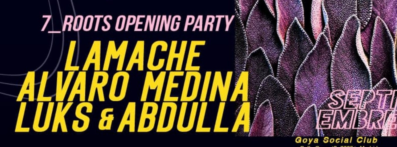 Roots Opening Party w/ Lamache, Alvaro Medina, Luks & Abdulla image