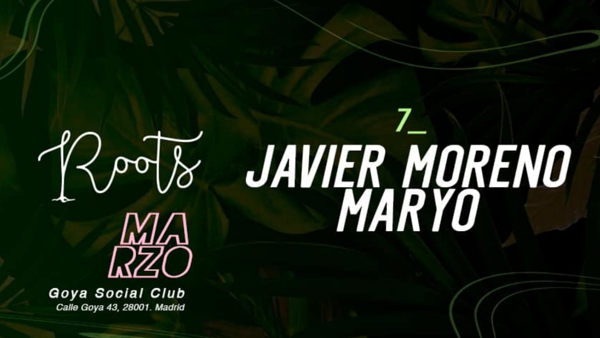 Roots w/ Javier Moreno (4h Set) image