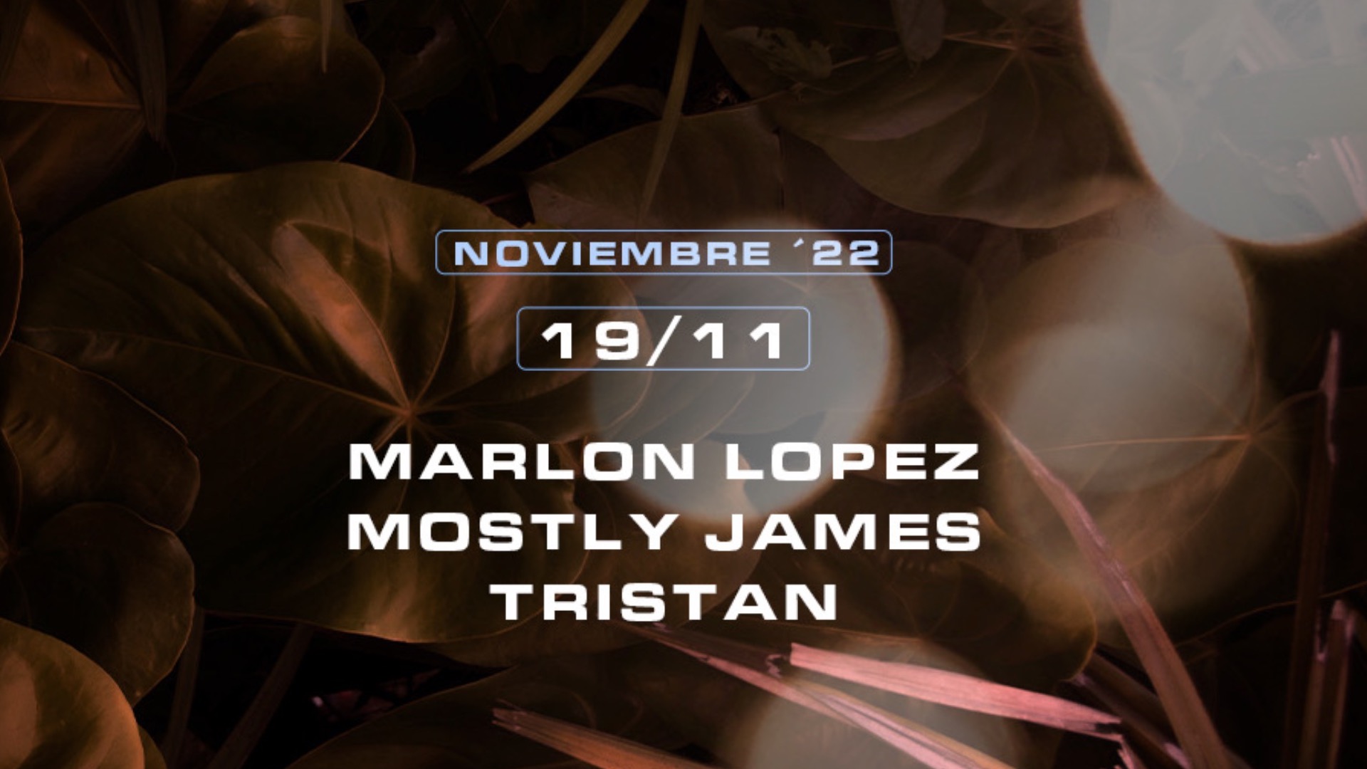 Roots w/ Marlon Lopez + Mostly James + Tristan image