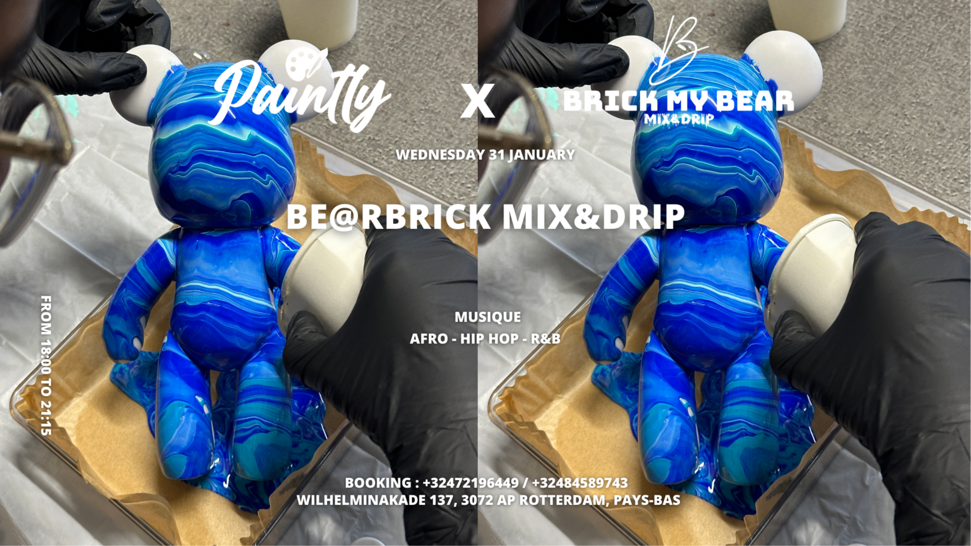 Rotterdam - BE@RBRICK MIX&DRIP ( Art Week ) 