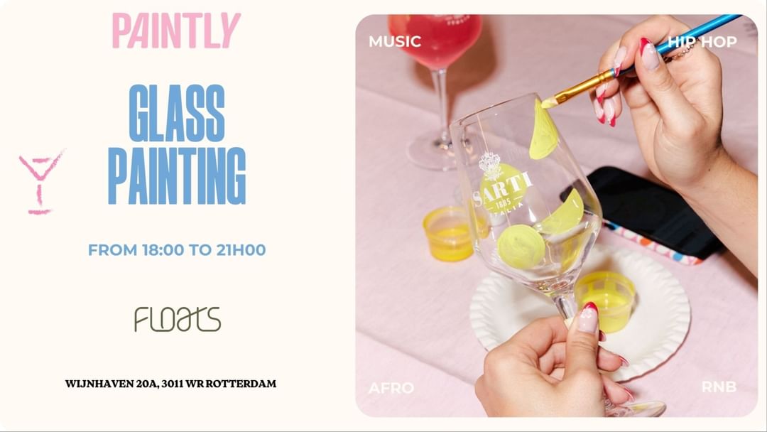 Rotterdam - Glass Painting on the water ( Art Week ) -Eventplakat