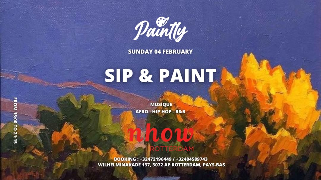 Copertina evento Rotterdam - Sip & Paint by Paintly ( Art Week ) 