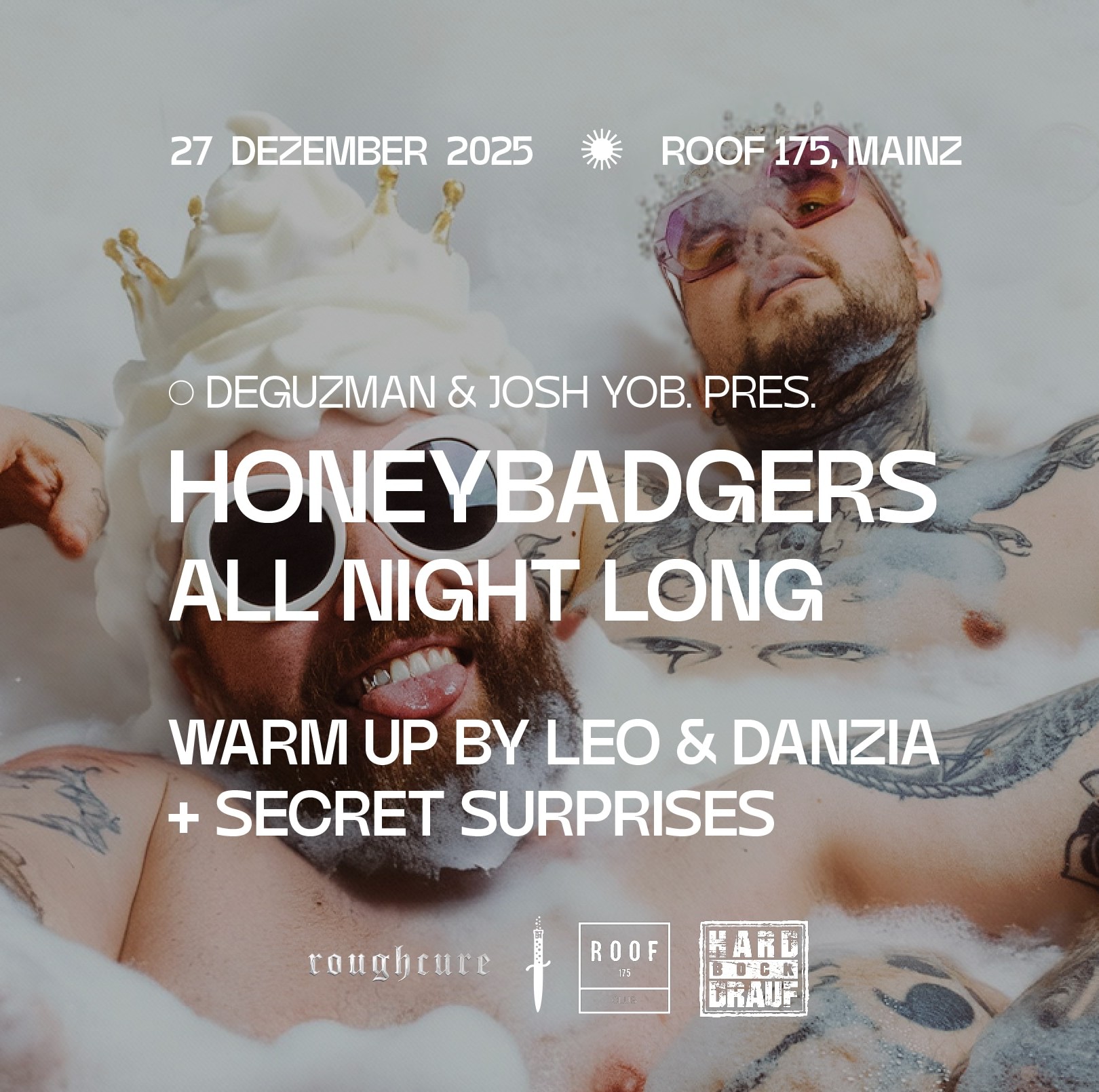 Rough Cure & Hard Bock Drauf pres. HoneyBadgers All Night Long image