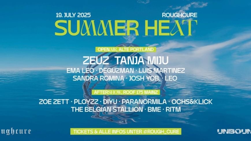 Couverture de l'événement Rough Cure Summer Heat Open Air 2025 & Aftershow 21h RC VIBE
