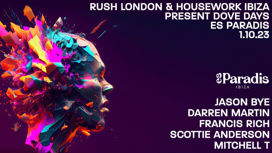 RUSH London and HouseWork Ibiza-Eventplakat