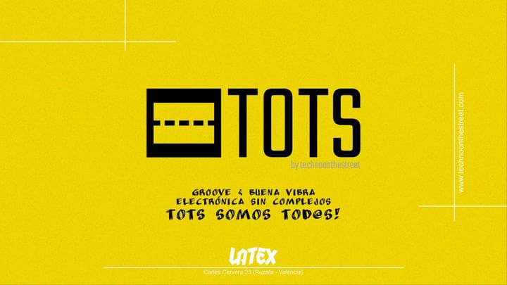 Cover for event: S09 TOTS con CARLOS PULIDO, ALESSANDRO FIORE, JOSEDA, FELIPE QUEROL, KEVIN VAYA, WALLAS-T - en LATEX