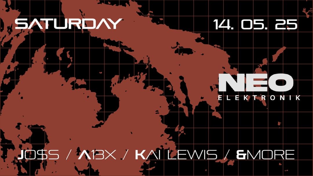 S14/06 NEO ELEKTRONIK: JO$S + &MORE + A13X + KAI LEWIS en LATEX-Eventplakat