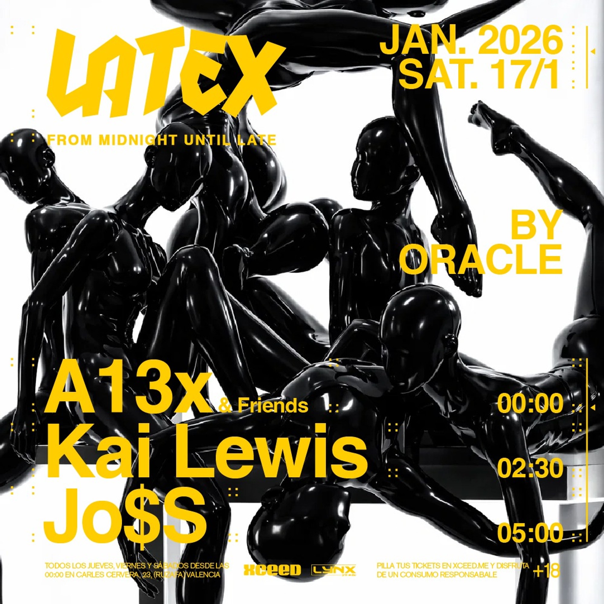 S17/01 LATEX W/ ORACLE: A13X & FRIENDS + KAI LEWIS + JO$S image