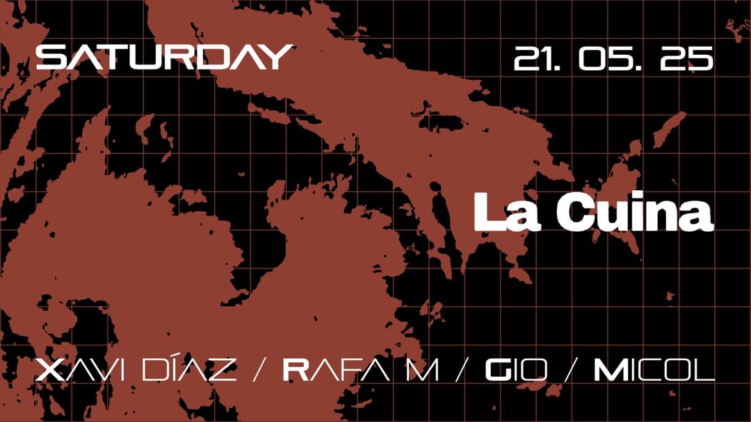 S21/06 // LA CUINA: XAVI DÍAZ + RAFA + GIO + MICOL en LATEX-Eventplakat