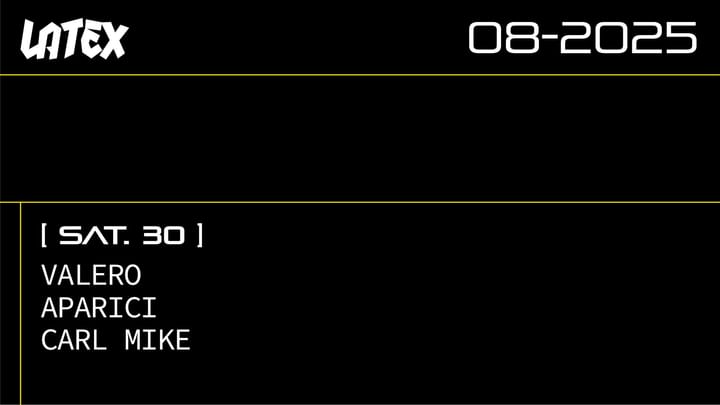 Cover for event: S30/08 LATEX: VALERO + APARICI + CARL MIKE