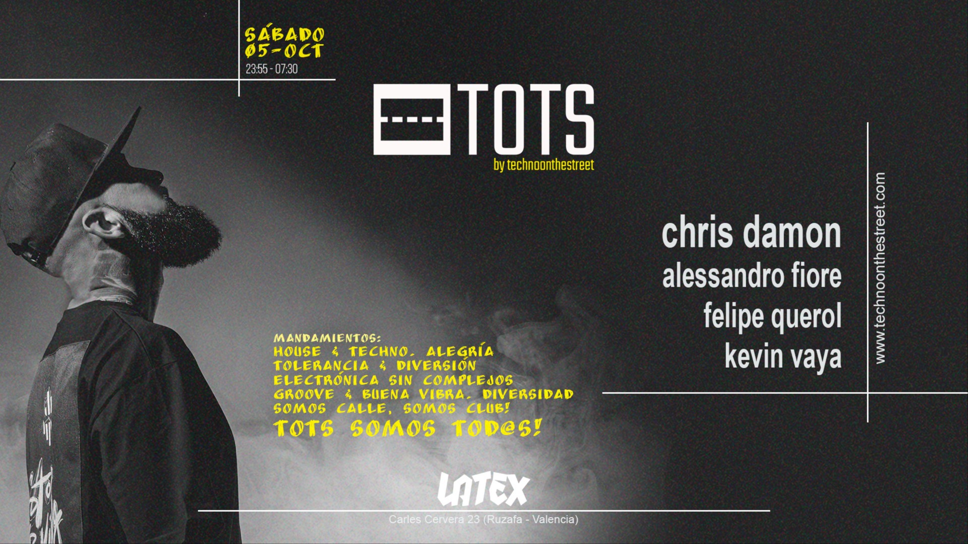 S5 TOTS con CHRIS DAMON + ALESSANDRO FIORE + FELIPE QUEROL + KEVIN VAYA en LATEX image